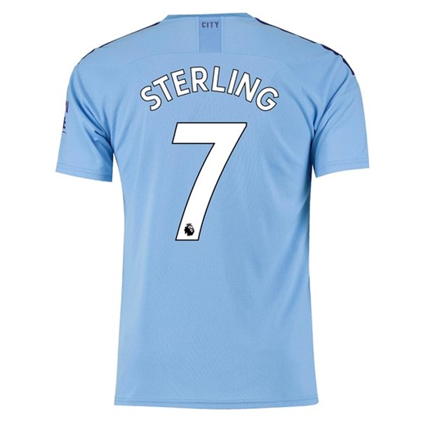 Maillot Football Manchester City NO.7 Sterling Domicile 2019-20 Bleu
